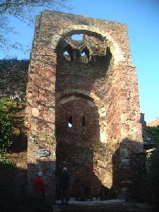 the norman gatehouse of rougemont castle. photograph by sean creech (c) 2001