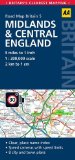 Midlands & Central England: AA Road Map Britain