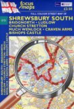 Full Colour Street Map of Shrewsbury South: Bridgnorth, Ludlow, Church Stretton Much Wenlock, Craven Arms, Bishops Castle