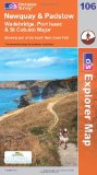 Newquay and Padstow (OS Explorer Map): Wadebridge, Port Issac & St Columb Major. Showing part of the South West Coast Path [Folded Map]