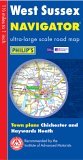 Philip's Navigator Road Map West Sussex