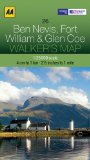 Walkers Map Ben Nevis, Fort William and Glen Coe