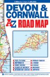 Devon & Cornwall Road Map (A-Z Road Map)